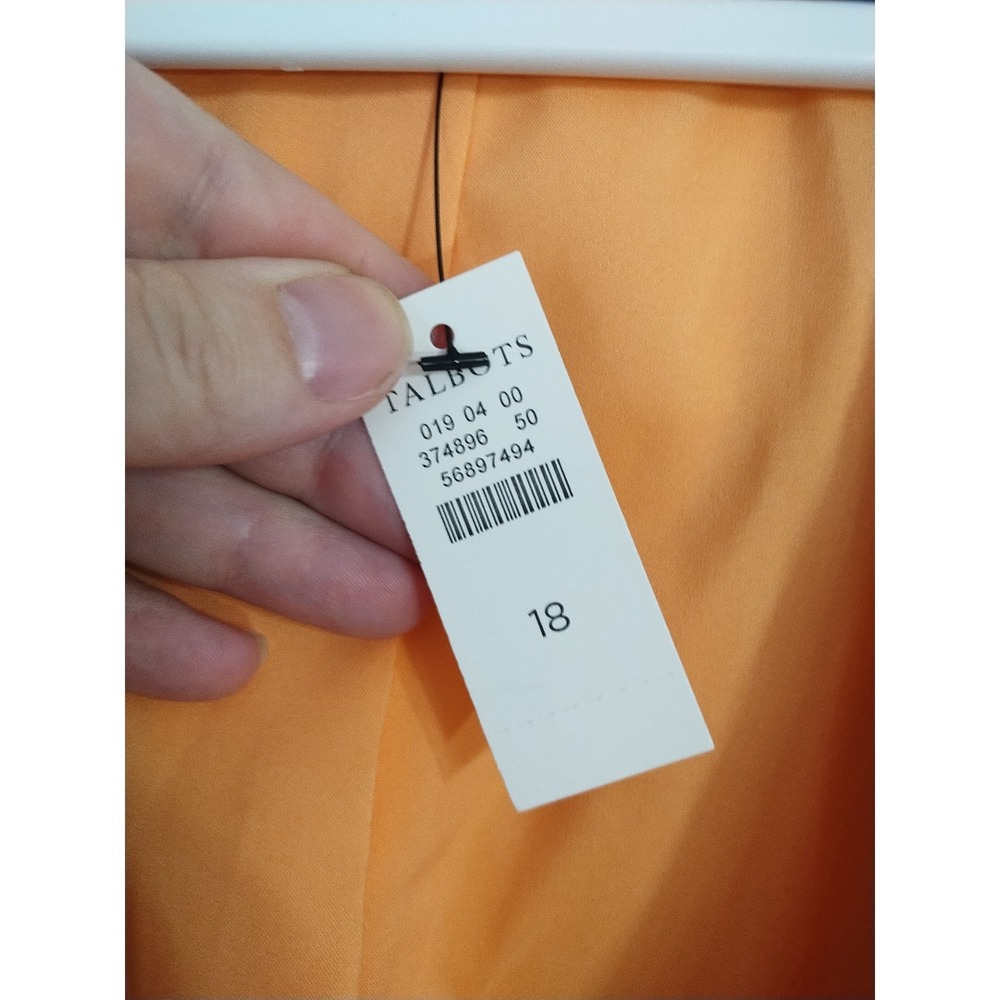 Talbots Cotton Blend Career Business Casual Resortwear Two Button Blazer Size 18 - Picture 9 of 10